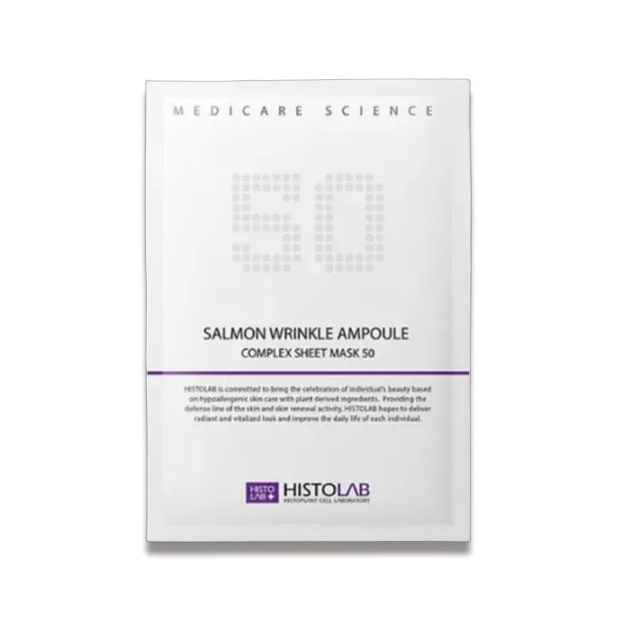 SALMON WRINKLE AMPOULE COMPLEX SHEET MASK 50 / Против мощин