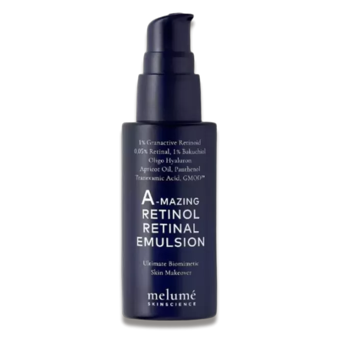 Нічна мікроемульсія з ретиноїдом і ретиналем - Melume A-mazing Retinol Retinal Micro Emulsion