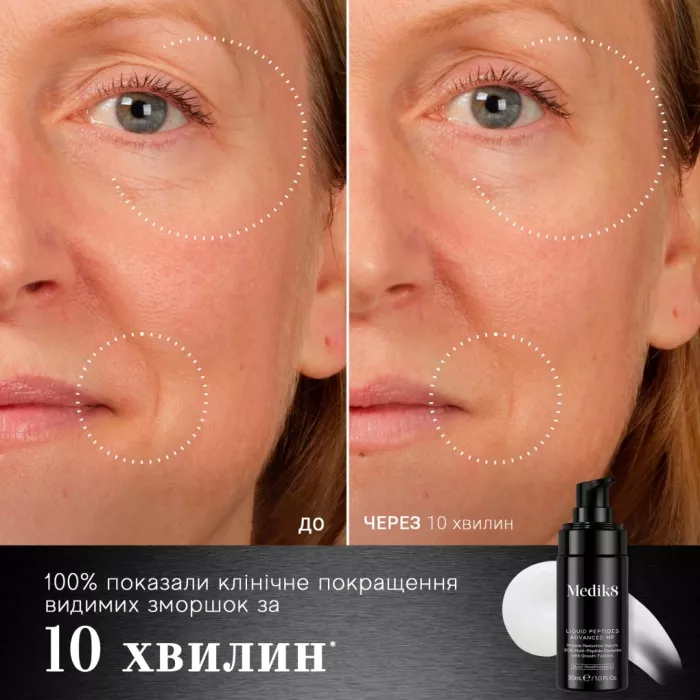 СИРОВАТКА ДЛЯ ОБЛИЧЧЯ З ПЕПТИДАМИ LIQUID PEPTIDES ADVANCED MP MEDIK8