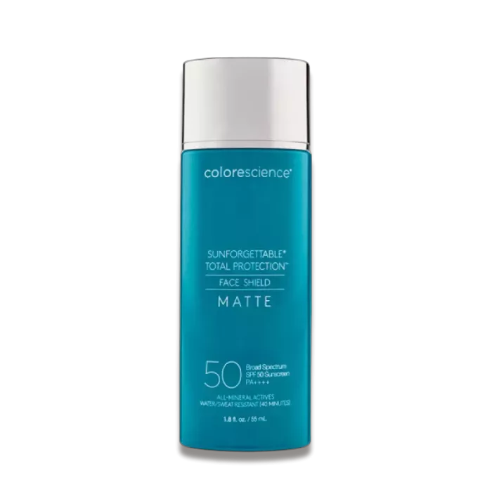 Сонцезахисний крем для обличчя з матуючим ефектом - Colorescience Face Shield Matte SPF 50