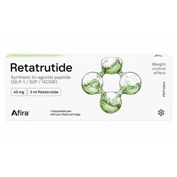 Retatrutide (Ретатрутид) 40 mg / 3 ml Afira — триагоніст GLP-1 / GIP / GCGR для контролю ваги